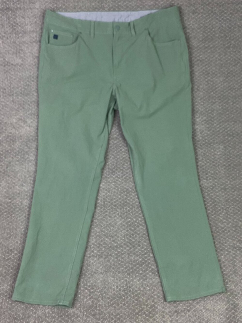 Vineyard Vines On The Go Pants Mens 38x30 Green 5 Pocket Golf Performance